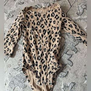 Leopard print onesie